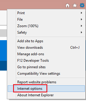 On the web browser menu, click Tools or the 