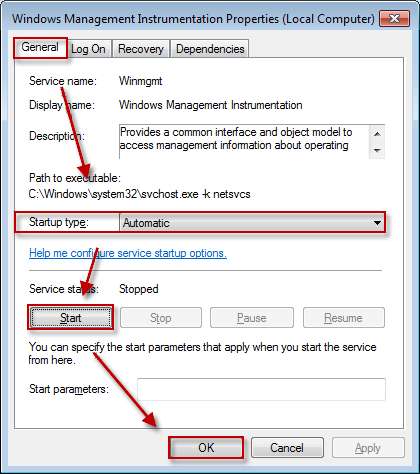 Now check whether Security Center can be started. If not, start the Remote Procedure Call(RPC) and Windows Management Instrumentation services by using the steps provided above.