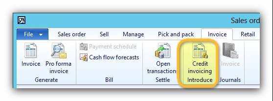 This image shows you how to differ TD01 and TD05 document types by using the Credit invoicing functionality.