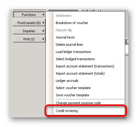 This image shows you how to differ TD01 and TD05 document types by using the Credit invoicing functionality.
