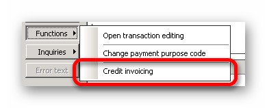 This image shows you how to differ TD01 and TD05 document types by using the Credit invoicing functionality.