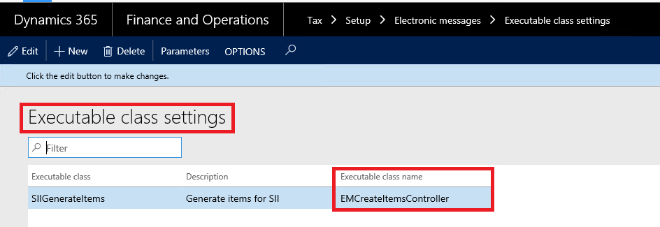 This image shows you how to setup executable class and batch parameters.