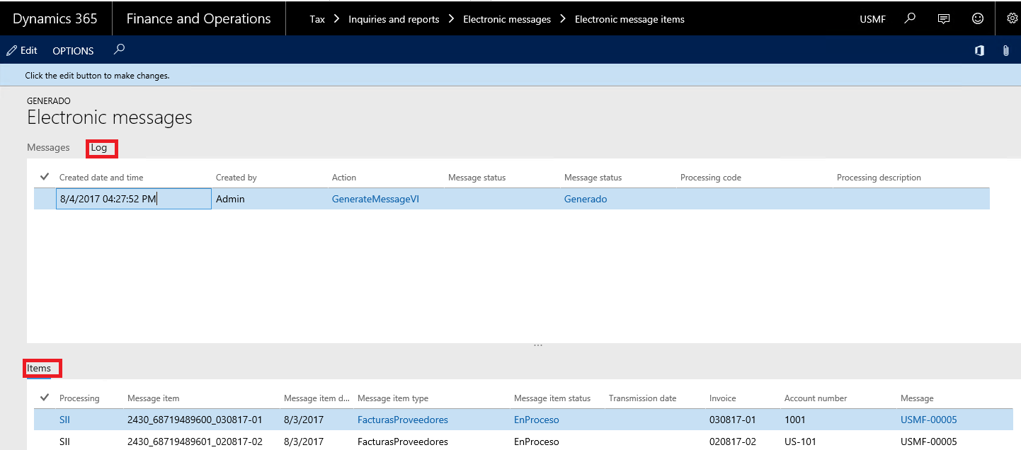 This image shows you how to overview all status changes.