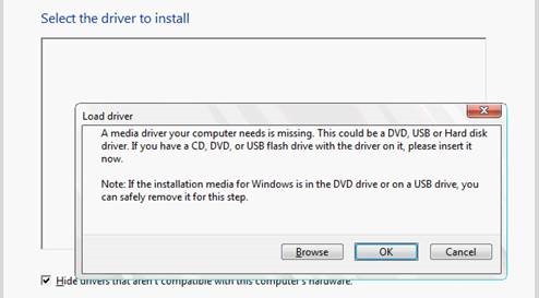 wim image cannot load driver