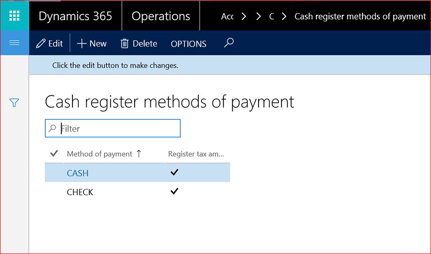 This image shows how to set up methods of payment that require fiscal registration.
