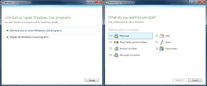 Uninstall