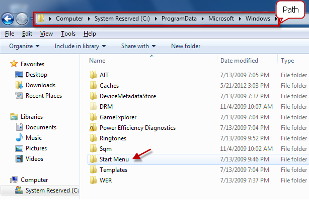 running file of the specific program