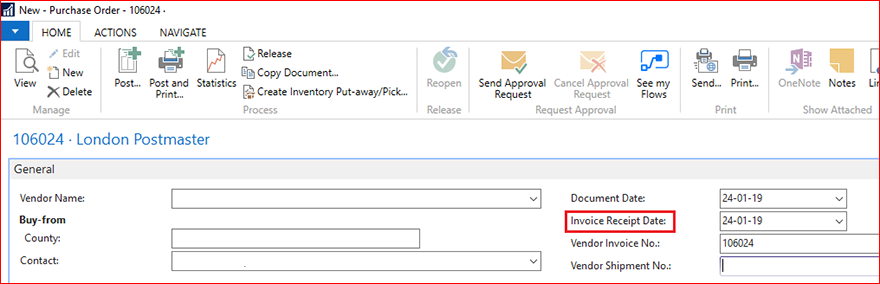 Create Purchase Order