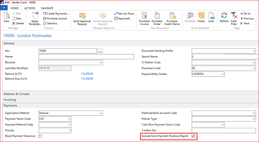 exclude particular Vendor from calculation in report