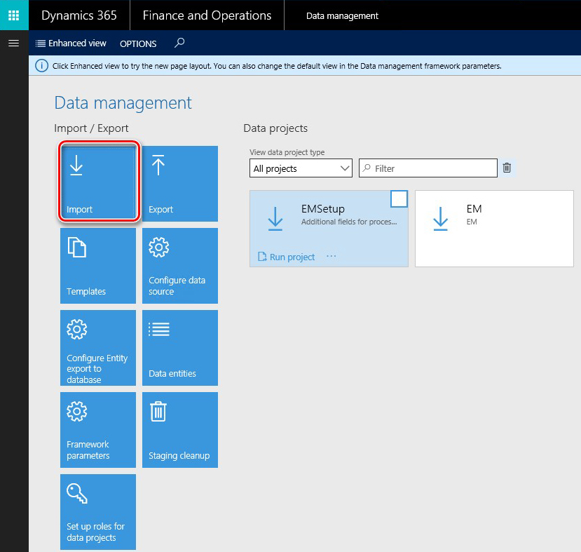 This image shows you how to setup Electronic Messages functionality.