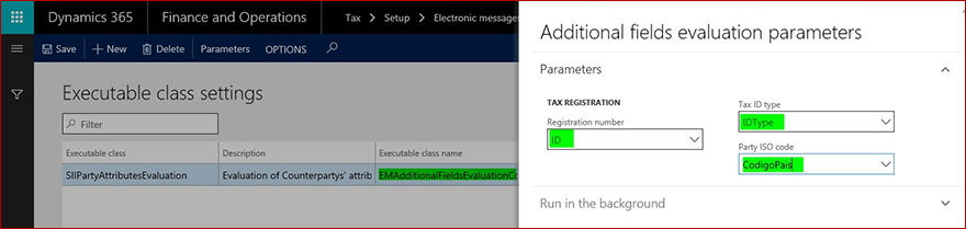 This image shows you how to setup Electronic Messages functionality.