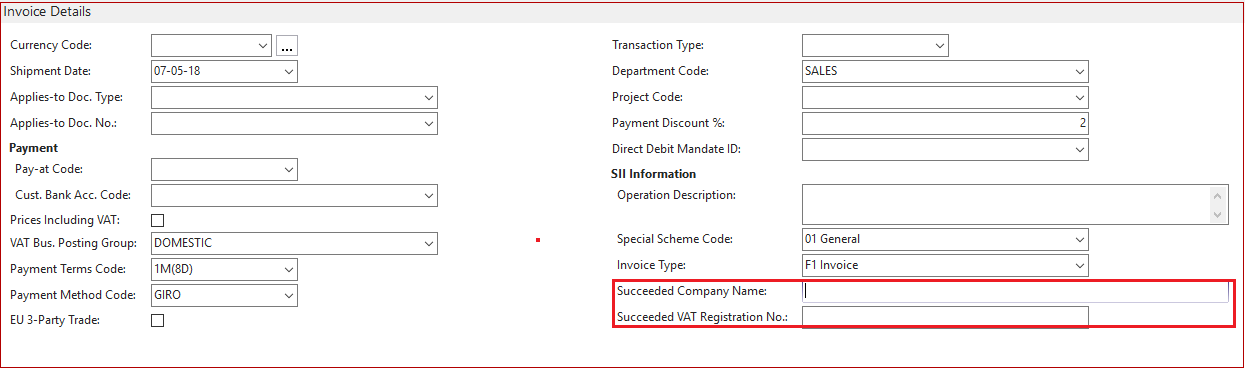 Invoice Details