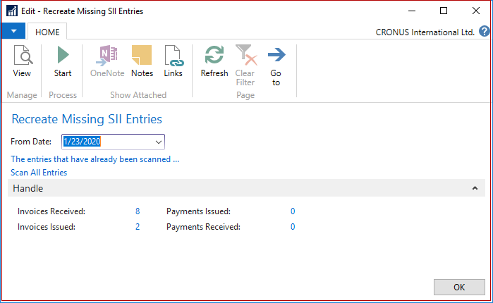 Edit Recreate Missing SII Entries